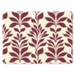 Abstract - Bladeren - Burgundy muismat rubber klein 262 -3d