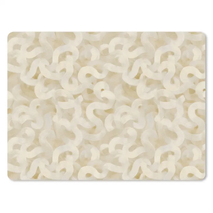Abstract - Lijnen - Beige muismat rubber klein 262 -3d