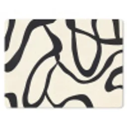 Abstract - Lijnen - Modern - Beige muismat rubber klein -3d