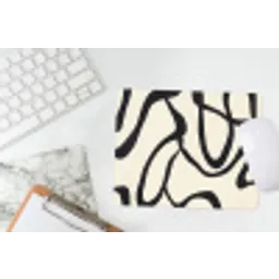 Abstract - Lijnen - Modern - Beige muismat rubber klein -witbureau