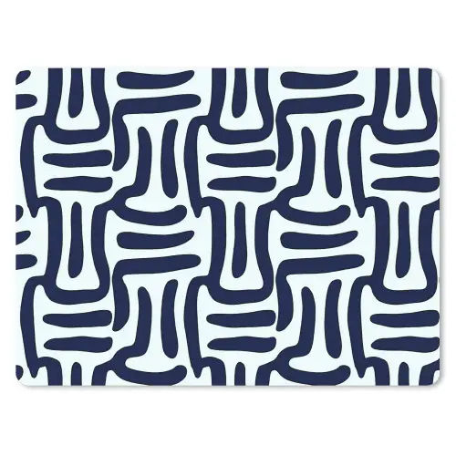 Abstract - Modern - Blauw muismat rubber klein 262 -3d
