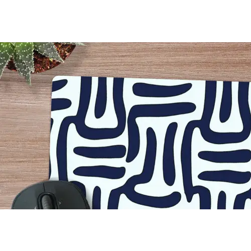 Abstract - Modern - Blauw muismat rubber klein 262 -closeup
