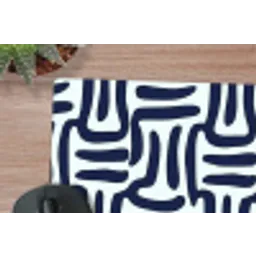 Abstract - Modern - Blauw muismat rubber klein 262 -closeup