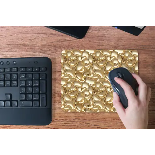 Abstract - Modern - Goud muismat rubber klein 262 -toetsenbord