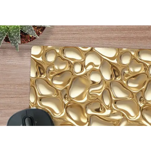 Abstract - Modern - Goud muismat rubber klein 262 -closeup