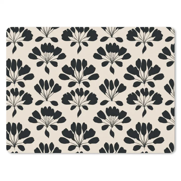 Abstract - Patroon - Zwart muismat rubber klein 262 -3d