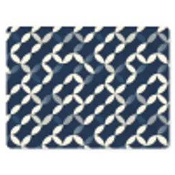 Abstract - Patroon - Blauw muismat rubber klein 262 -3d