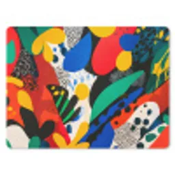 Abstract - Planten - Vormen - Kleurrijk muismat rubber klein -3d