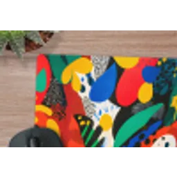 Abstract - Planten - Vormen - Kleurrijk muismat rubber klein -closeup