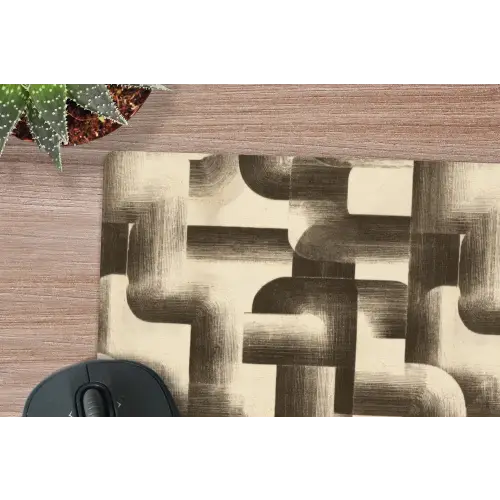 Abstract - Retro - Zwart muismat rubber klein 262 -closeup