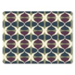 Abstract - Retro - Kleurrijk muismat rubber klein 262 -3d
