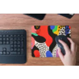 Abstract - Vormen - Kleuren - Stippen muismat rubber klein -toetsenbord