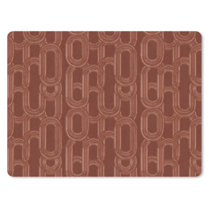 Abstract - Textuur - Bruin muismat rubber klein 262 -3d