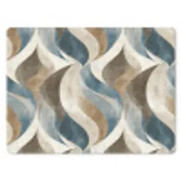 Abstract - Golven - Kleurrijk muismat rubber klein 262 -3d