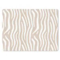 Abstract - Zebra - Beige muismat rubber klein 262 -3d