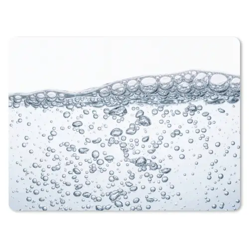 Luchtbellen - Water - Dynamisch muismat rubber klein -3d