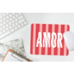 Amor - Strepen - Rood - Roze muismat rubber klein -witbureau