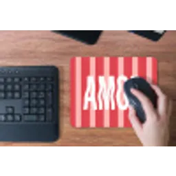 Amor - Strepen - Rood - Roze muismat rubber klein -toetsenbord