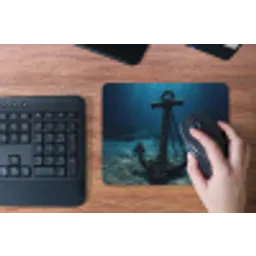 Anker - Ijzer - Zeebodem - Zand muismat rubber klein -toetsenbord