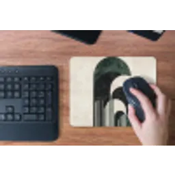 Bogen - Donkergroen - Lijnen muismat rubber klein -toetsenbord