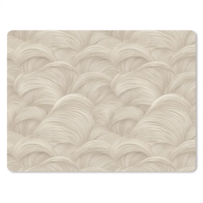 Bogen - Patroon - Beige muismat rubber klein 262 -3d