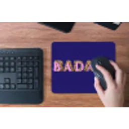 Badass - Panterpint - Schaduw - Roze muismat rubber klein -toetsenbord
