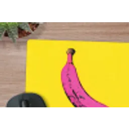 Banaan - Grafisch - Geel muismat rubber klein -closeup