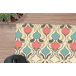 Barok - Retro - Kleurrijk muismat rubber klein 262 -closeup