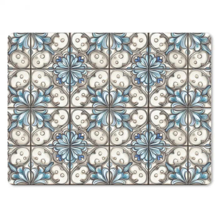 Barok - Tegel - Kleurrijk muismat rubber klein 262 -3d