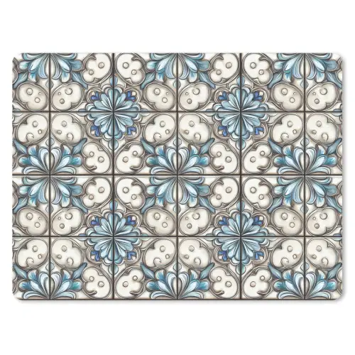 Barok - Tegel - Kleurrijk muismat rubber klein 262 -3d