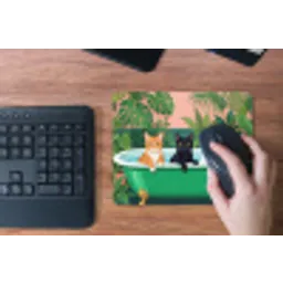 Badkamer - Kattenparade - Kleurrijk muismat rubber klein -toetsenbord