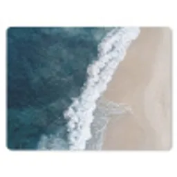 Strand - Zee - Golven muismat rubber klein -3d