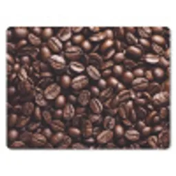 Bonen - Close-up - Donkerbruin muismat rubber klein -3d