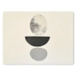 Beige - Japandi - Wabi sabi muismat rubber klein -3d