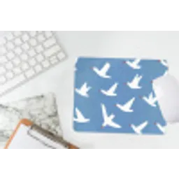 Vogels - Wit - Patroon muismat rubber klein -witbureau