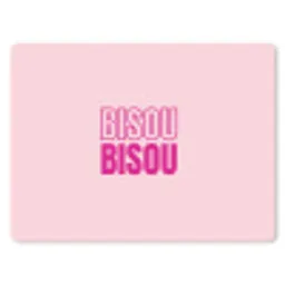 Bisou - Roze - Minimalistisch muismat rubber klein -3d