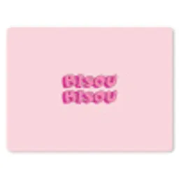 Bisou - Roze - Schaduw muismat rubber klein -3d