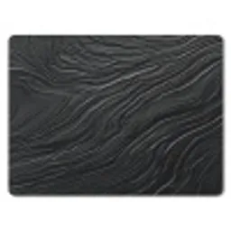 Zwart - Abstract - Hout muismat rubber klein -3d