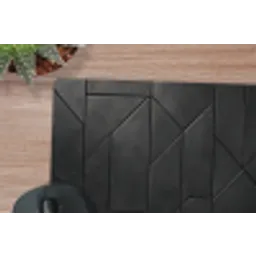 Zwart - Geometrisch - Tegeltjes muismat rubber klein -closeup