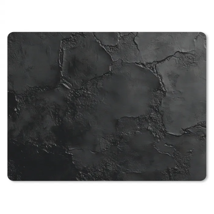 Zwart - Verf muismat rubber klein -3d