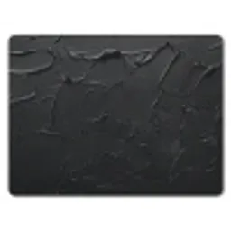 Zwart - Verf muismat rubber klein -3d