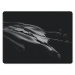 Zwart - Splash - Water muismat rubber klein -3d