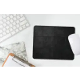 Zwart - Tegels muismat rubber klein -witbureau