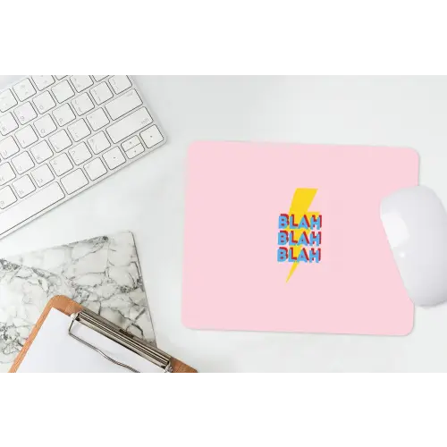 Blah - Bliksem - Roze muismat rubber klein -witbureau