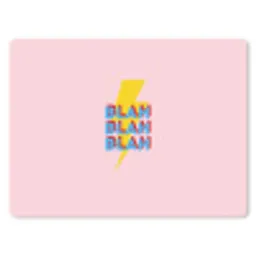 Blah - Bliksem - Roze muismat rubber klein -3d