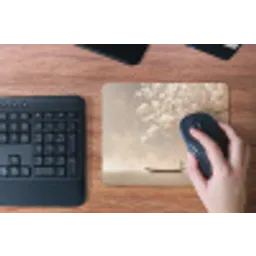 Bloesems - Wit - Boot - Minimalistisch muismat rubber klein -toetsenbord