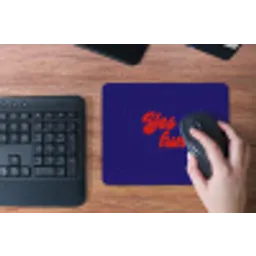 Blauw - Rood - Yes fun - 3D muismat rubber klein -toetsenbord