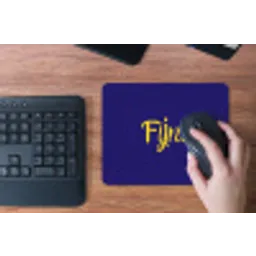 Blauw - Geel - Fijn muismat rubber klein -toetsenbord