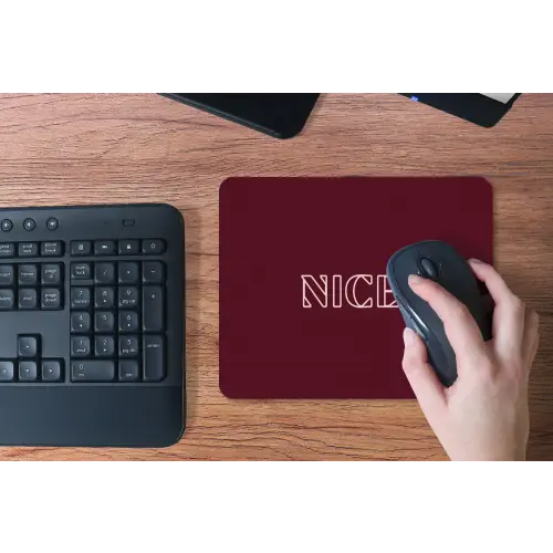 Bordeaux - Nice - minimalistisch muismat rubber klein -toetsenbord
