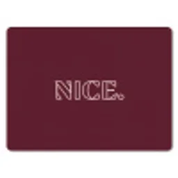 Bordeaux - Nice - minimalistisch muismat rubber klein -3d